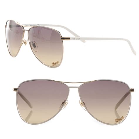 womens white gucci sunglasses|white gucci sunglasses men's.